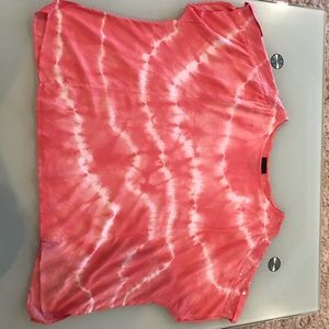 Coral tie dye sequin 2x